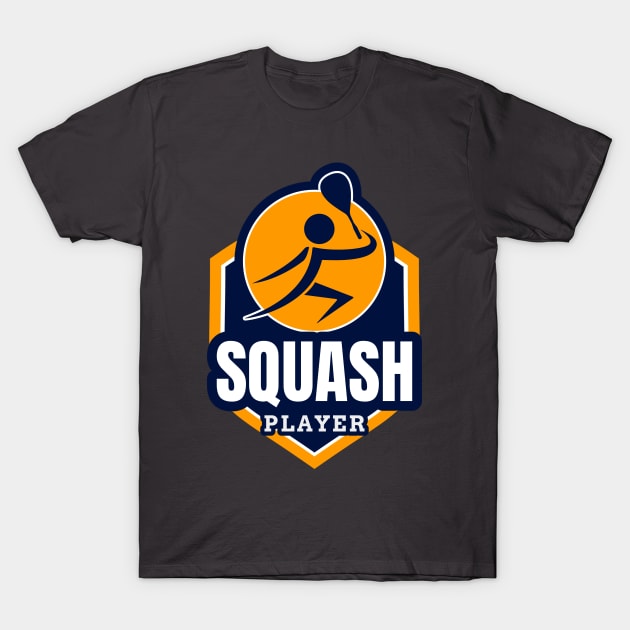 Squash Player T-Shirt by Socalthrills